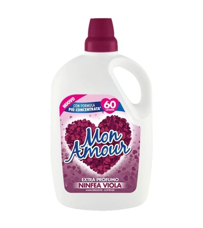 MON AMOUR – Ammorbidente Ninfea Viola 3 Lt – 60Lav