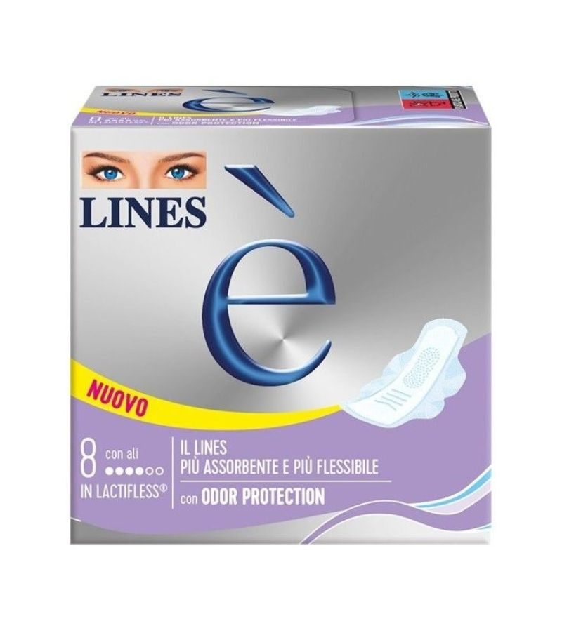 LINES È – Assorbenti Con Ali – 8Pz