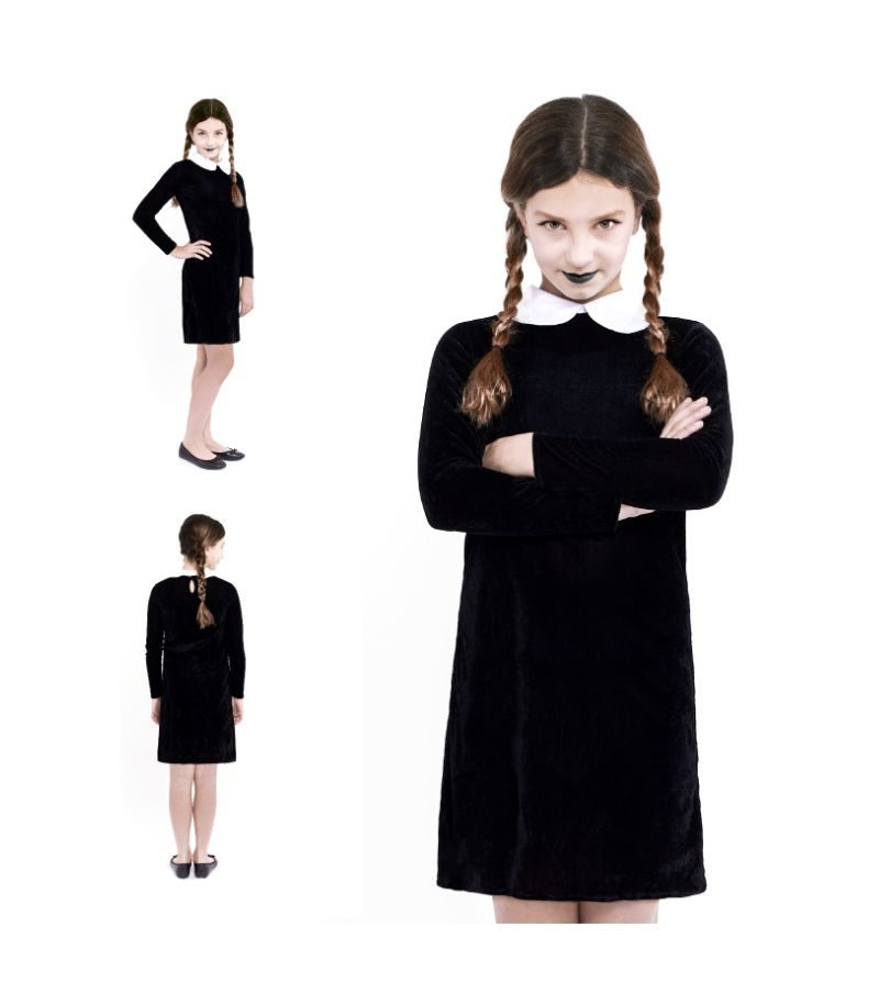 – Costume Bambina Mercoledì Addams