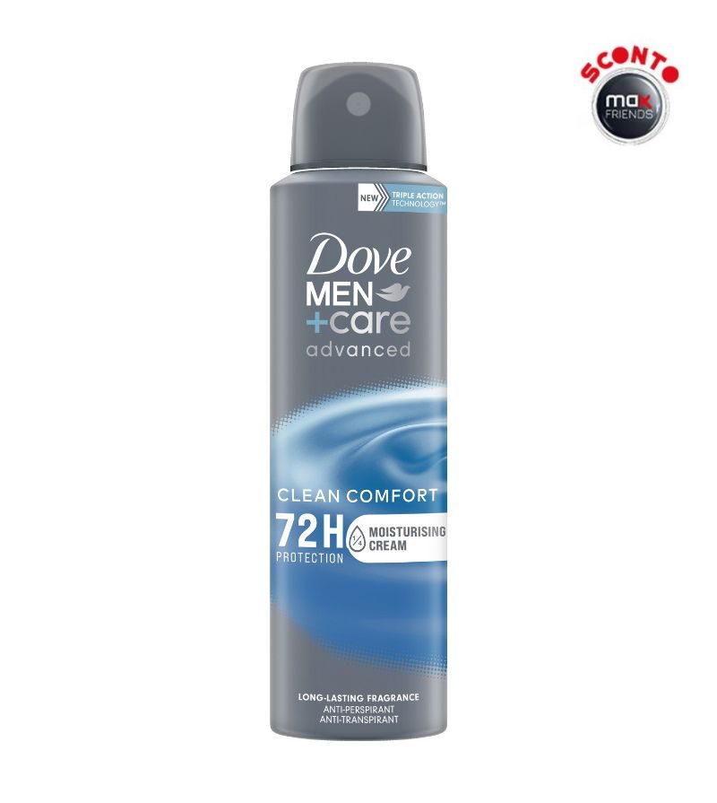 DOVE – Deodorante Spray Men Clean Comfort – 150Ml