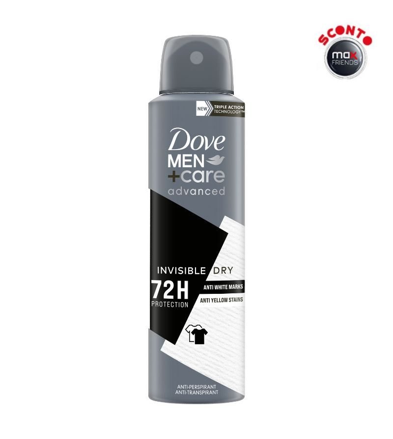 DOVE – Deodorante Spray Men Invisible Dry – 150Ml