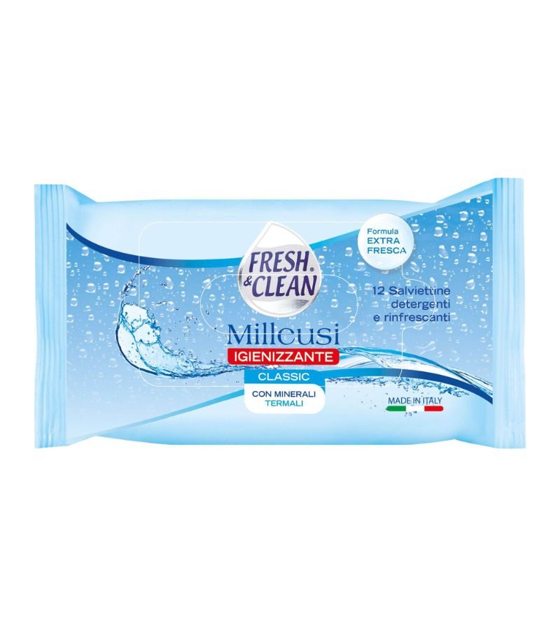 FRESH & CLEAN – Salviette Milleusi – 12Pz