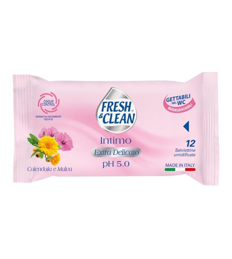 FRESH & CLEAN – Salviette Intime – 12Pz