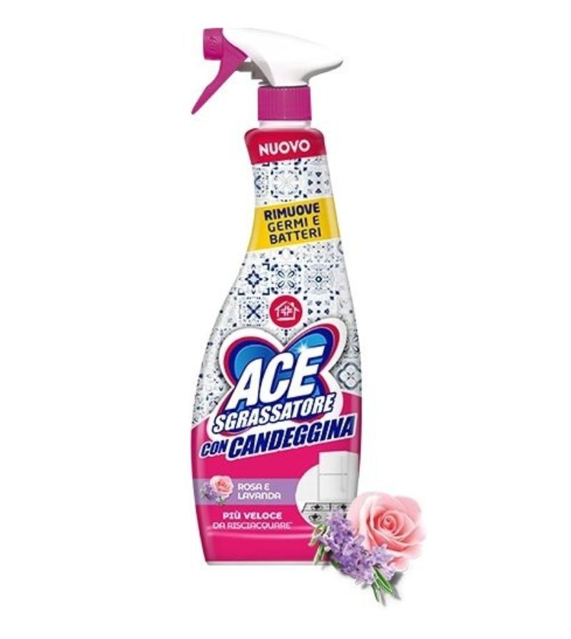 ACE – Spray Sgrassatore Con Candeggina – 600Ml