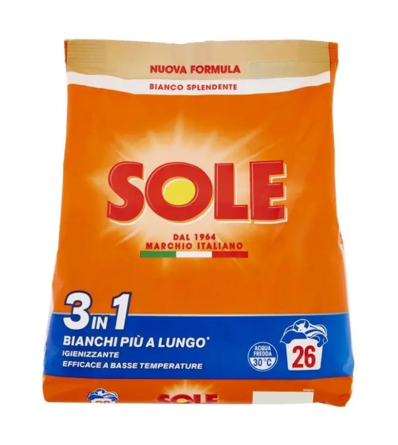SOLE – Detersivo Lavatrice In Polvere – 26Mis
