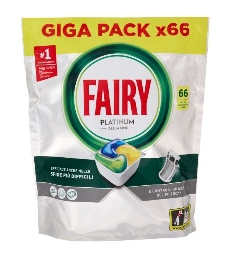 FAIRY – Platinum Caps Lemon – 66 Pz