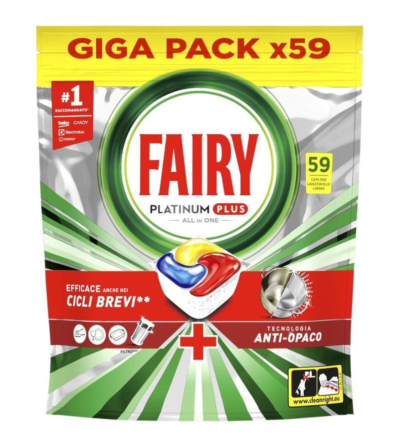 FAIRY – Platinum Plus Caps Yellow – 59 Pz