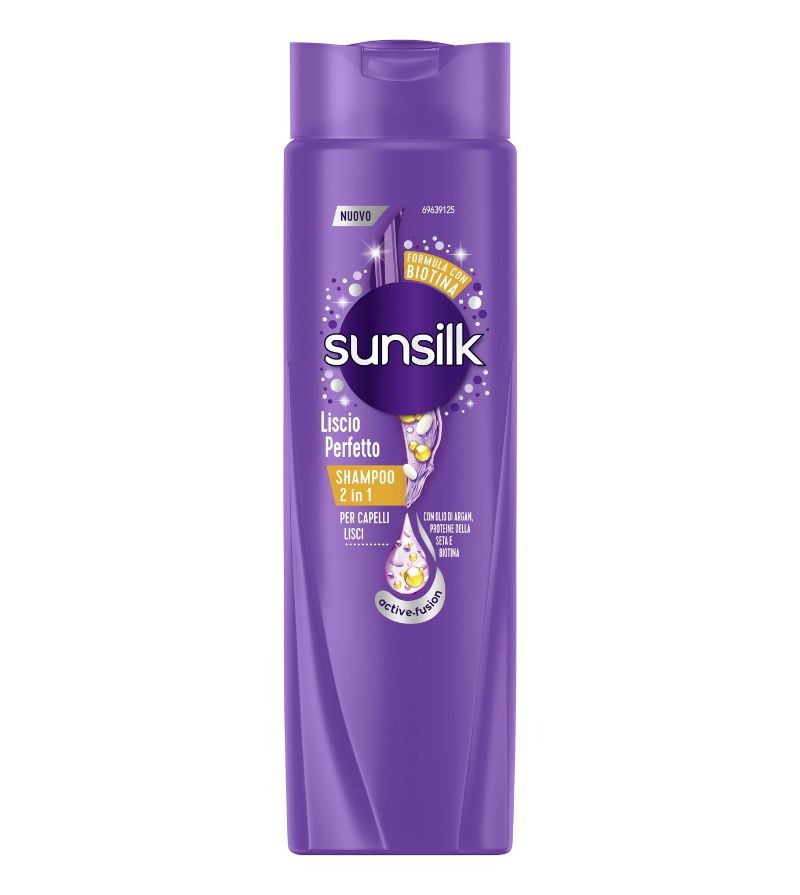 SUNSILK – Shampoo 2 In 1 Capelli Lisci – 250Ml