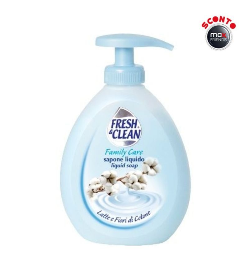 FRESH & CLEAN – Sapone Liquido Fiori Di Cotone – 300Ml