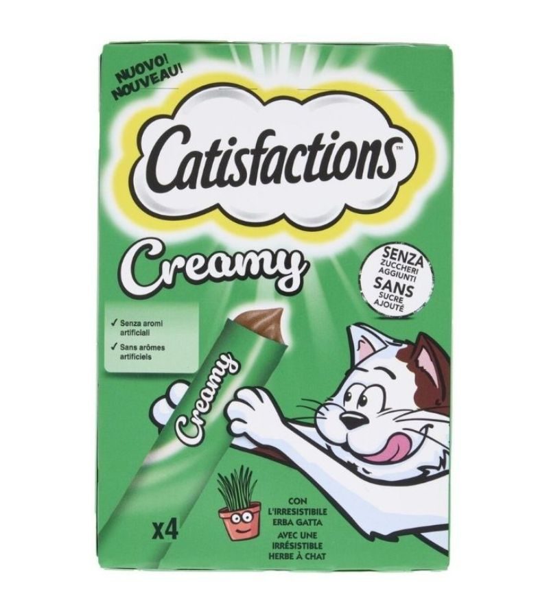CATISFACTIONS – Creamy Erba Gatta – 4X10Gr