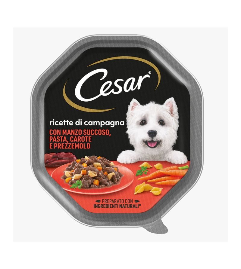 CESAR DOG – Umido Manzo, Pasta E Carote – 150Gr