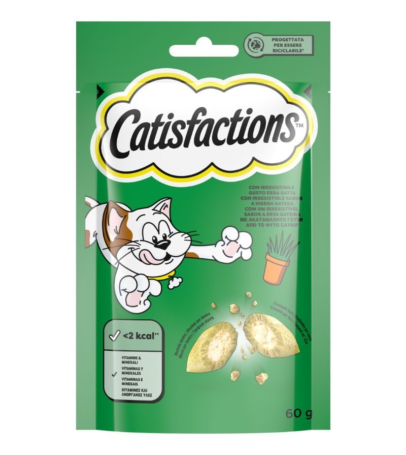 CATISFACTIONS – Snack Erba Gatta – 60Gr