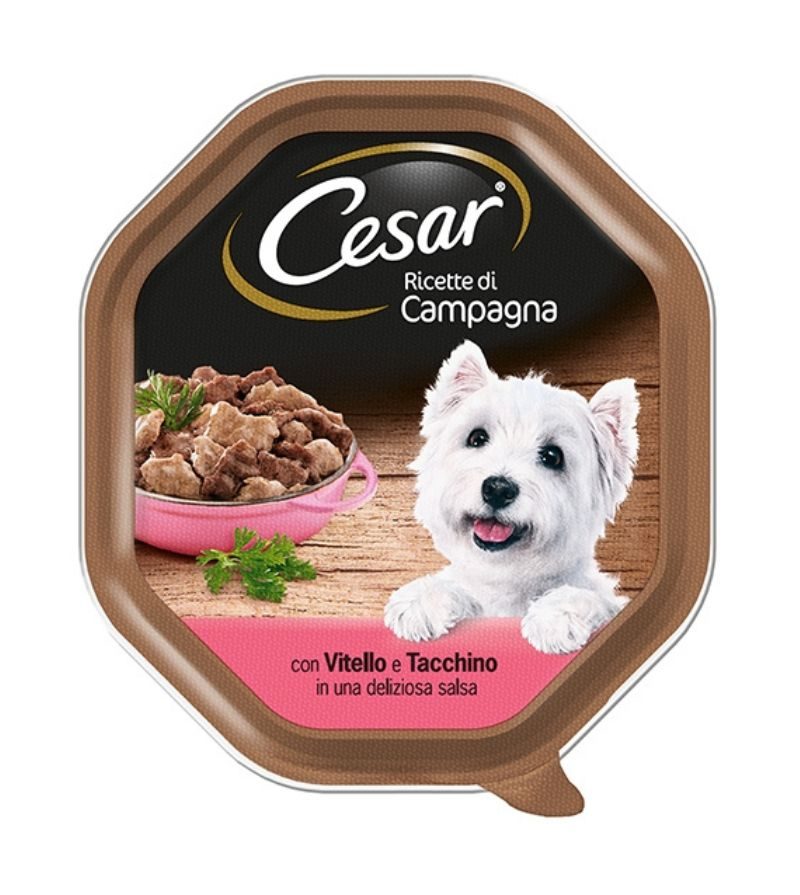 CESAR DOG – Umido Vitello E Tacchino – 150Gr