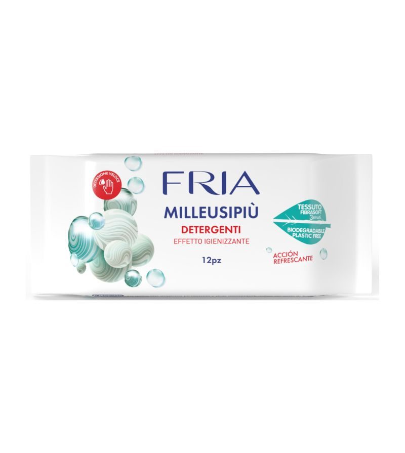 FRIA – Salviettine Milleusi Igienizzanti – 12Pz