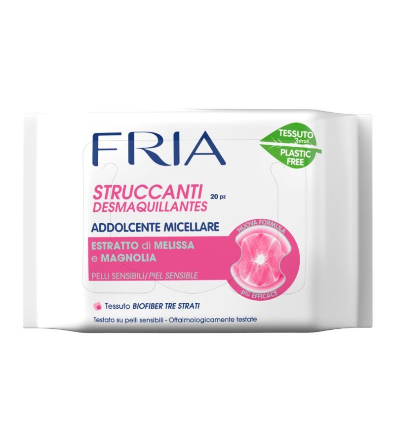 FRIA – Salviettine Struccanti Pelli Sensibili – 20Pz