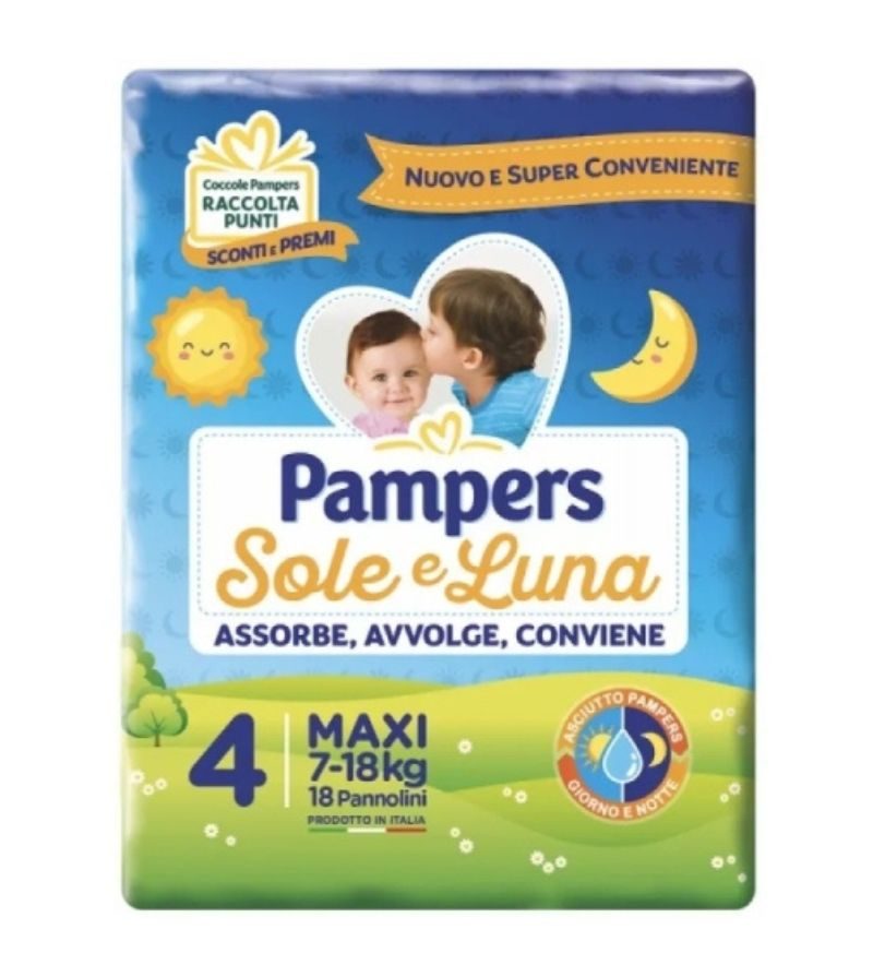 PAMPERS – Soleluna Pannolini 4 Maxi – 17Pz