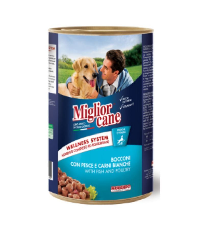 MIGLIOR CANE – Bocconi Pesce E Carni Bianche – 1.250Kg