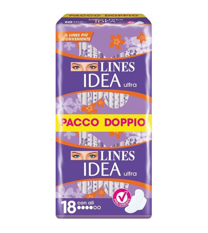 LINES – Assorbenti Ultra Con Ali – 18Pz