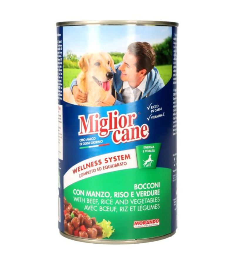MIGLIOR CANE – Bocconi Manzo, Riso E Verdure – 1.250Kg