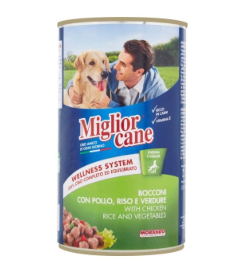 MIGLIOR CANE – Bocconi Pollo, Riso E Verdure – 1.250Kg