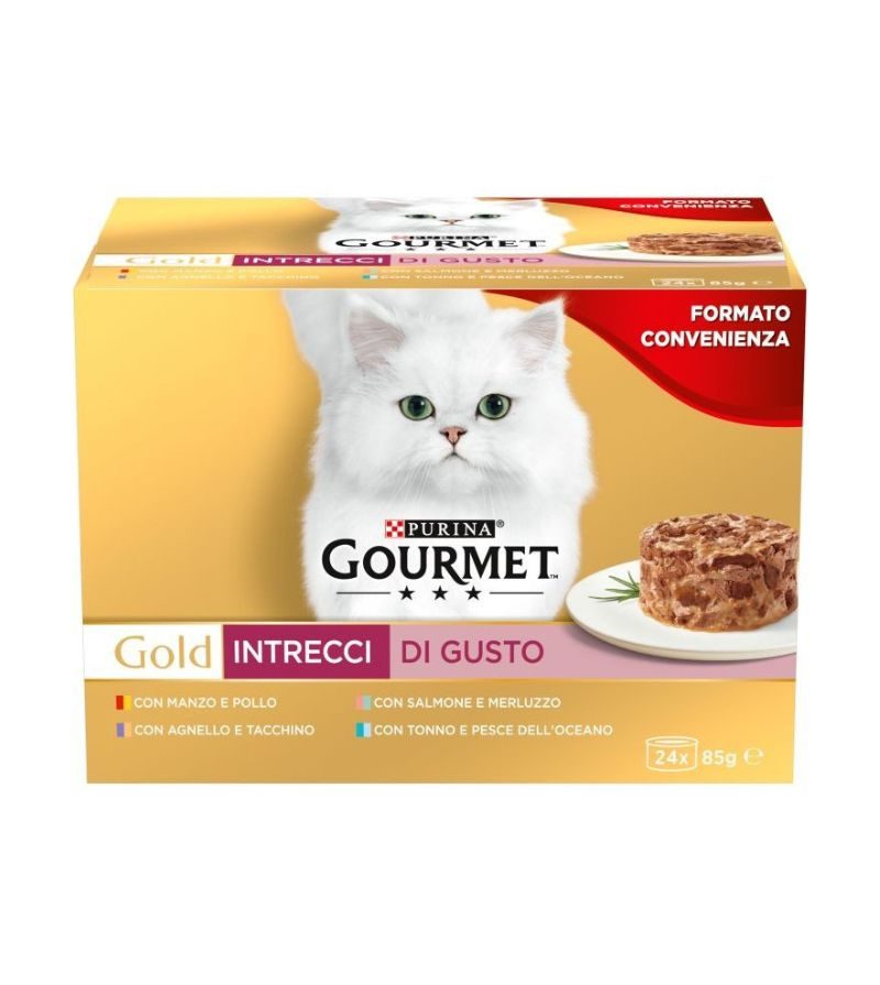 PURINA – Gourmet Gold Multipack Intrecci – 24Pz
