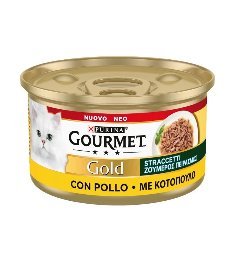 PURINA – Gourmet Gold Straccetti  Con Pollo – 85Gr