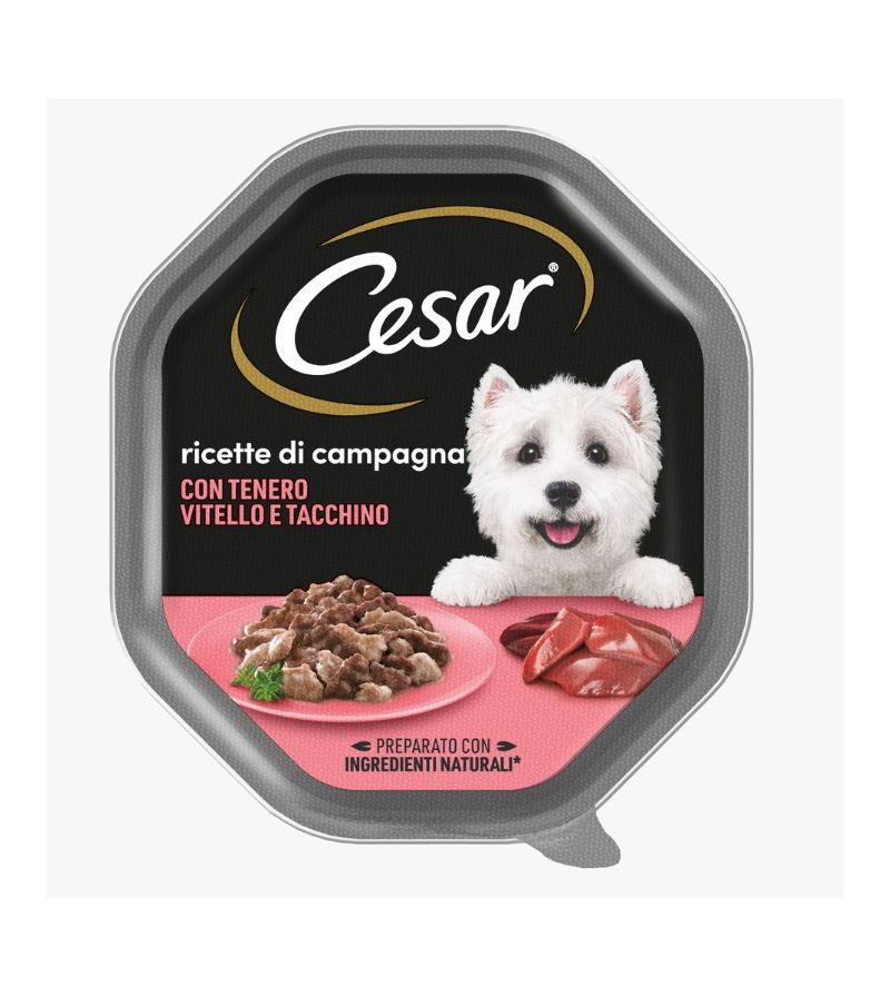 CESAR DOG – Umido Junior Vitello E Tacchino – 150Gr