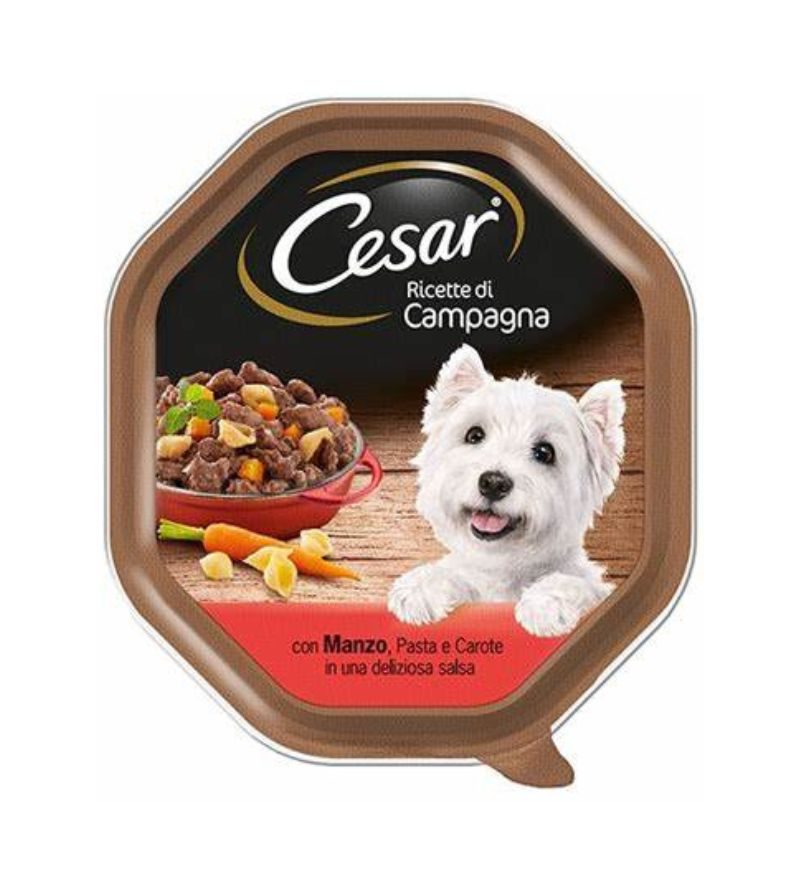 CESAR DOG – Umido Manzo, Pasta E Carote – 150Gr
