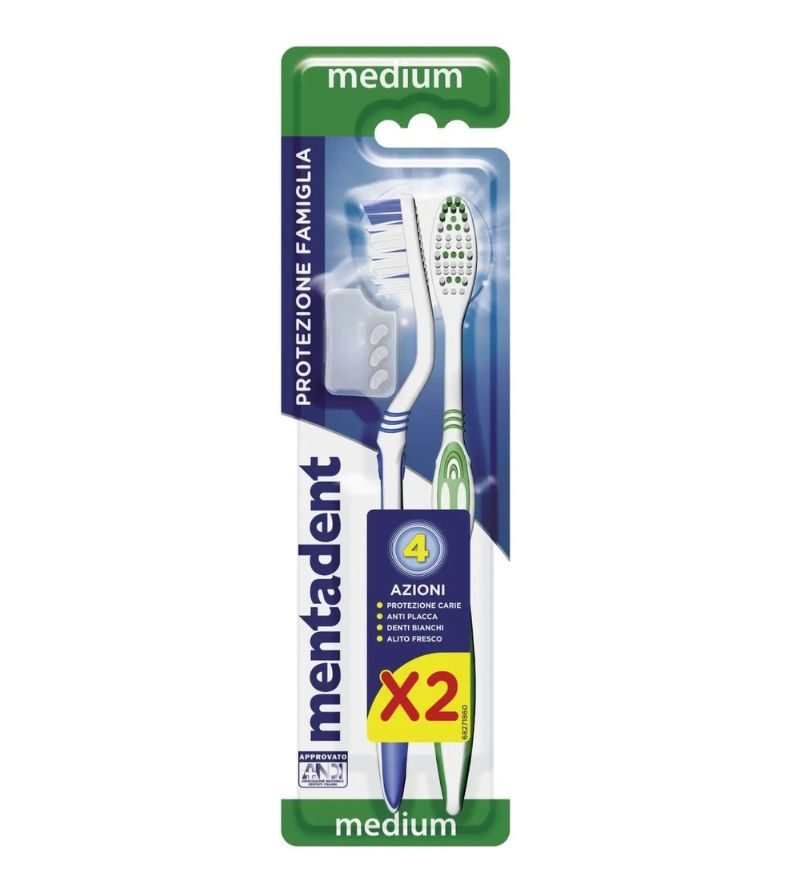 MENTADENT – Spazzolino Protezione Famiglia – 2Pz