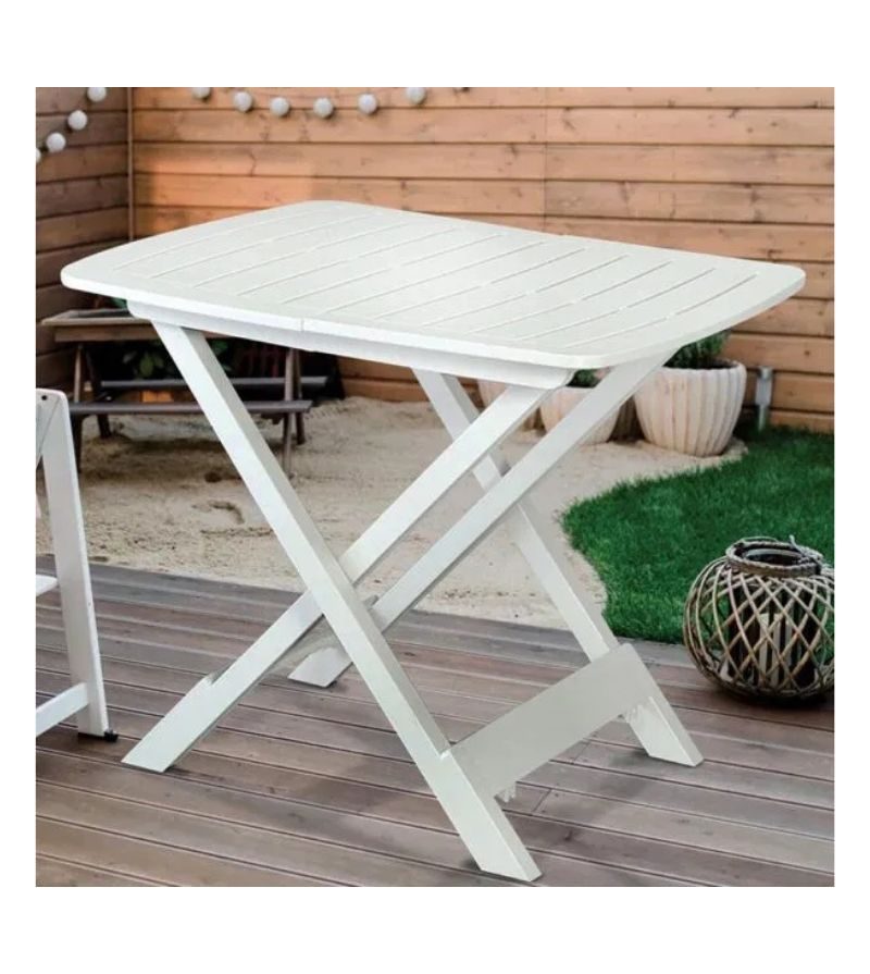 – Tavolo In Plp Pieghevole Tevere Bianco