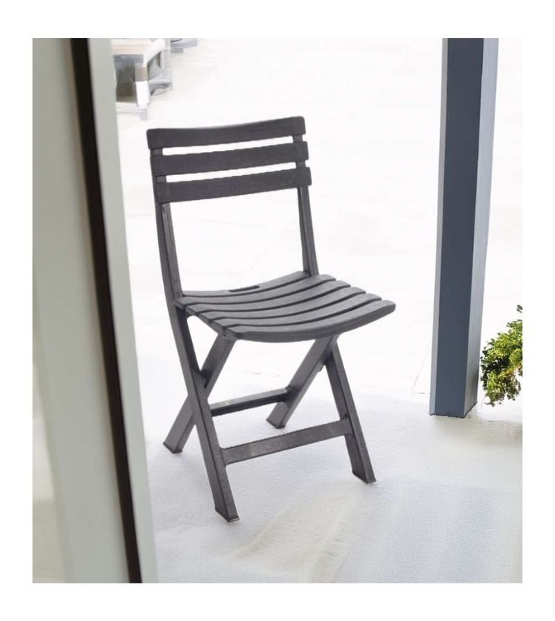 – Sedia In Plp Pieghevole Birki Antracite