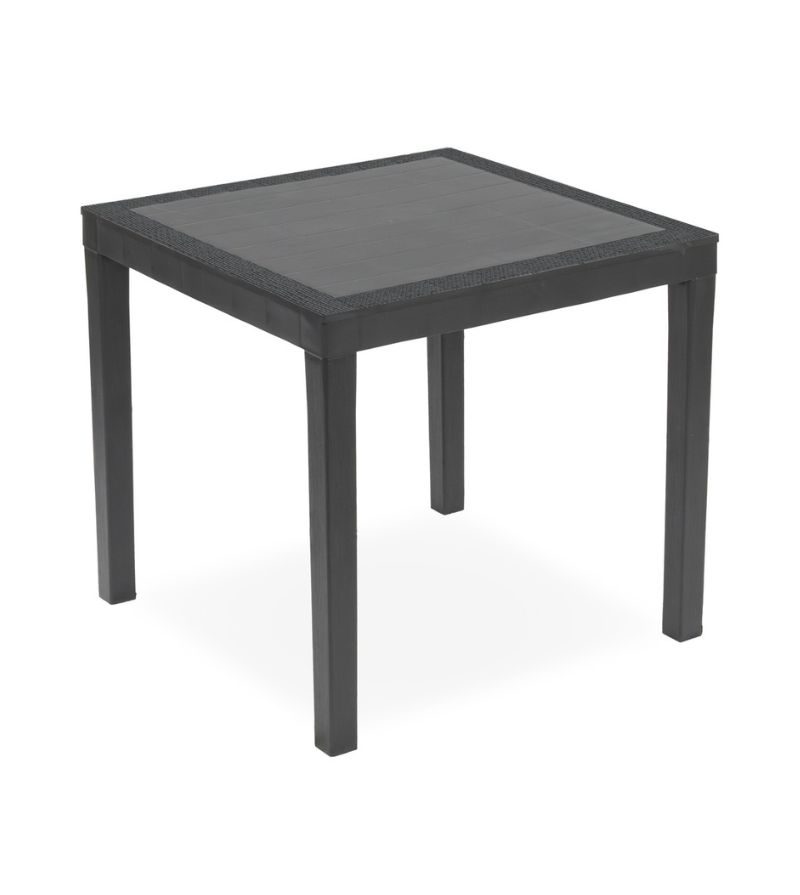 – Tavolo In Plp Quadrato Antracite