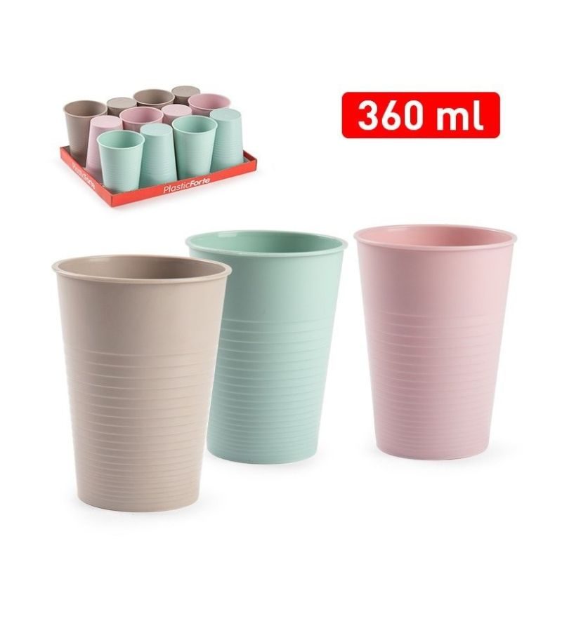 PLASTIC FORTE – Bicchiere Grande – 360Ml