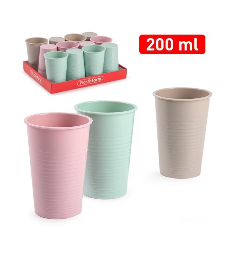 PLASTIC FORTE – Bicchiere Medio – 200Ml