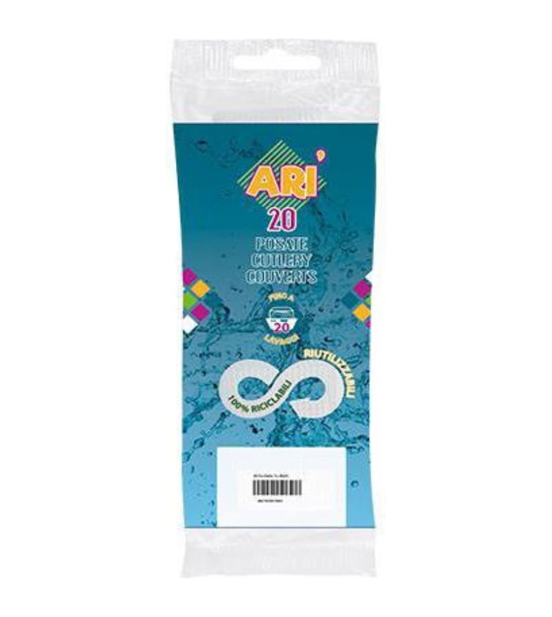 ARISTEA – Forchette Trasparenti Riutilizzabili – 20Pz