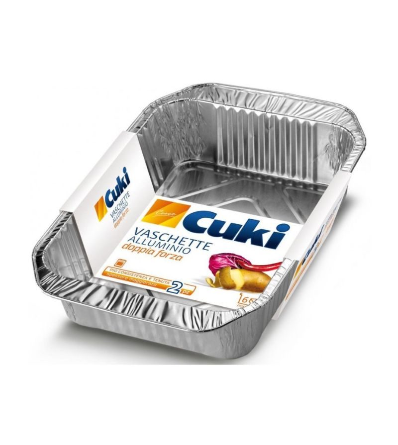 CUKI – Vaschetta In Alluminio Senza Coperchio – 1 Porzione