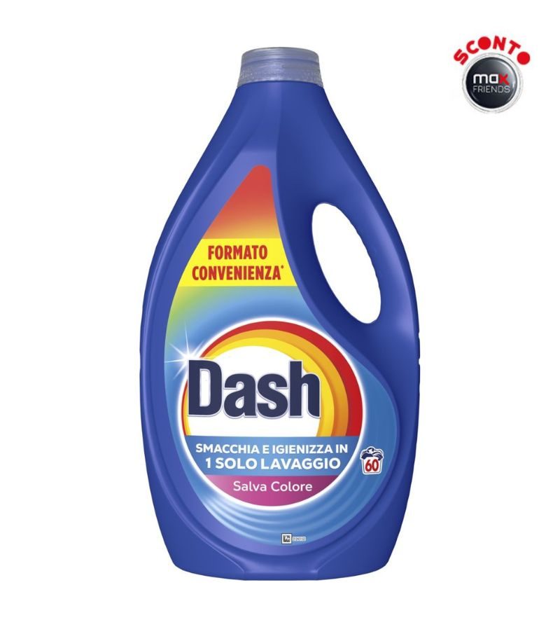 DASH – Detersivo Liquido Colore – 60Lav
