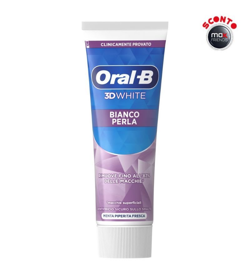 ORAL B – Dentifricio 3D White Bianco Perla – 75Ml
