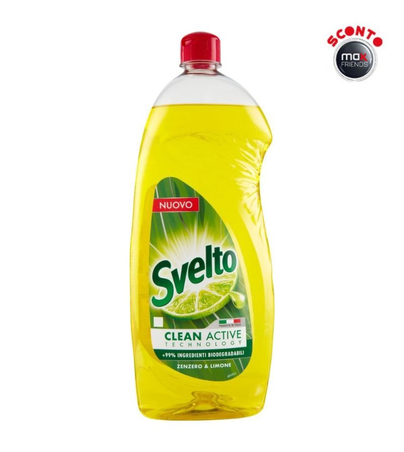 SVELTO – Detersivo Piatti Zenzero E Limone – 980Ml
