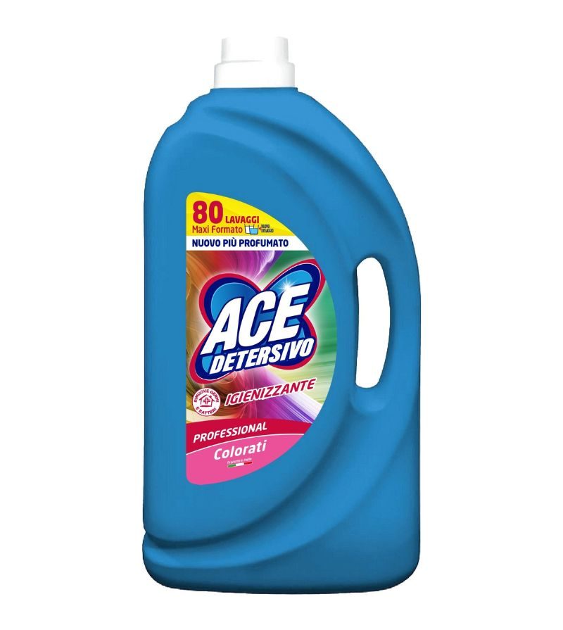 ACE – Detersivo Liquido Professional Colorati – 80Lav