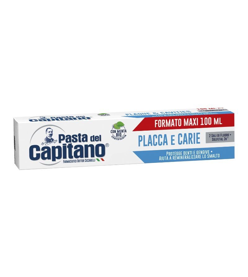 CAPITANO – Dentifricio Placca E Carie Bio – 100Ml