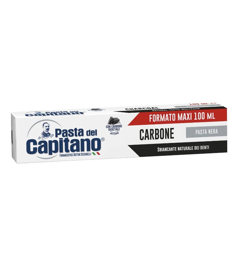 CAPITANO – Dentifricio Carbone Vegetale Bio – 100Ml
