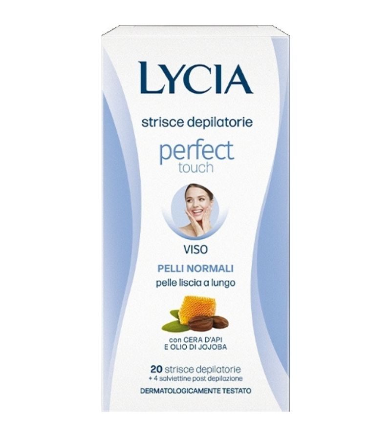 LYCIA – Strisce Depilatorie Viso Pelli Normali – 20Pz