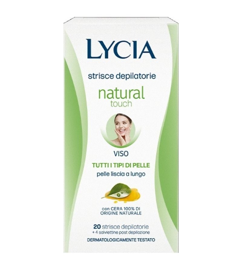 LYCIA – Strisce Depilatorie Viso Naturali – 20Pz