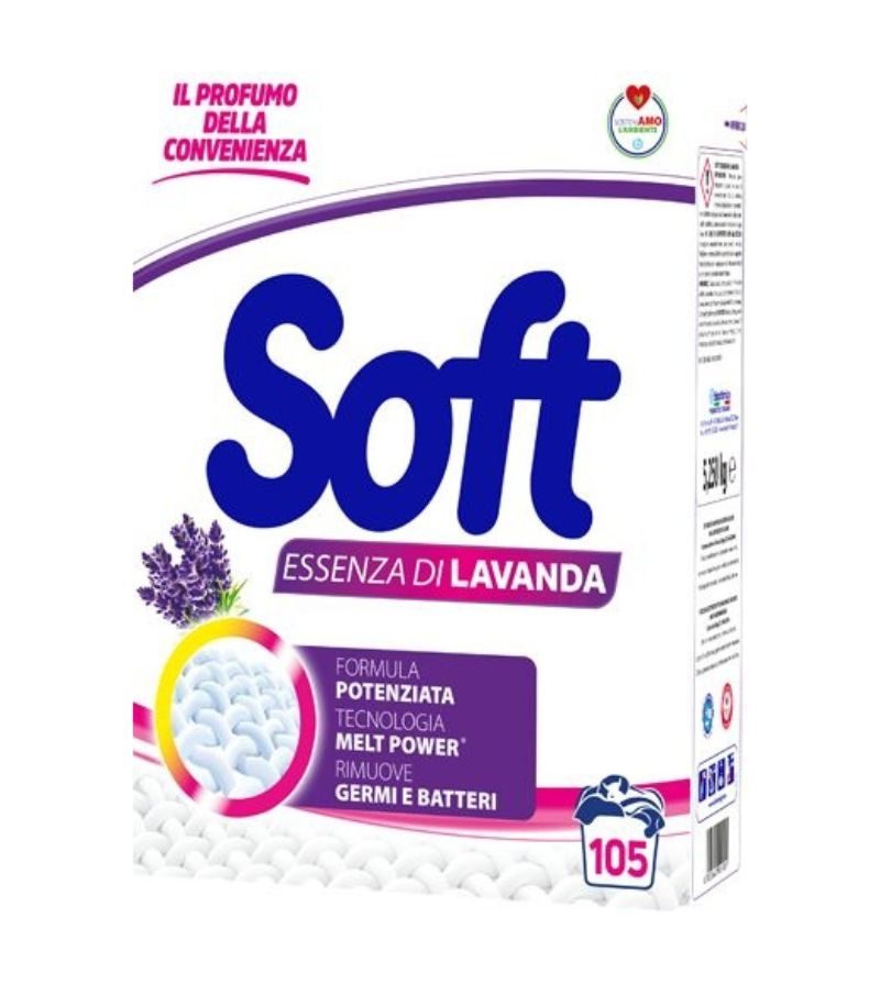 SOFT – Detersivo Lavatrice Fustone Lavanda – 105 Misurini