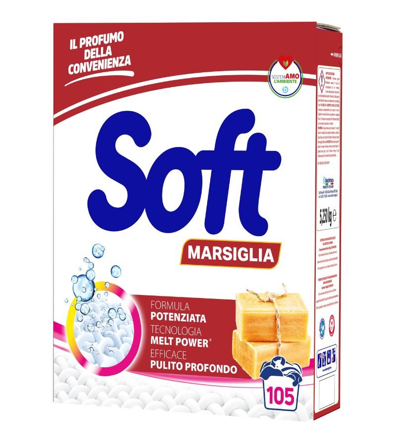SOFT – Detersivo Lavatrice Fustone Marsiglia – 105 Misurini