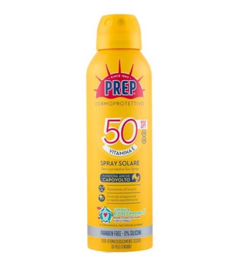 PREP – Spray Solare Dermoprotettivo Spf 50 – 250Ml