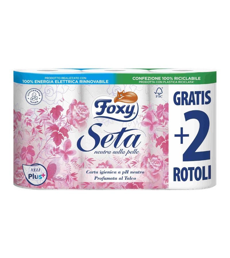 FOXY – Carta Igienica Seta – 4+2 Rotoli