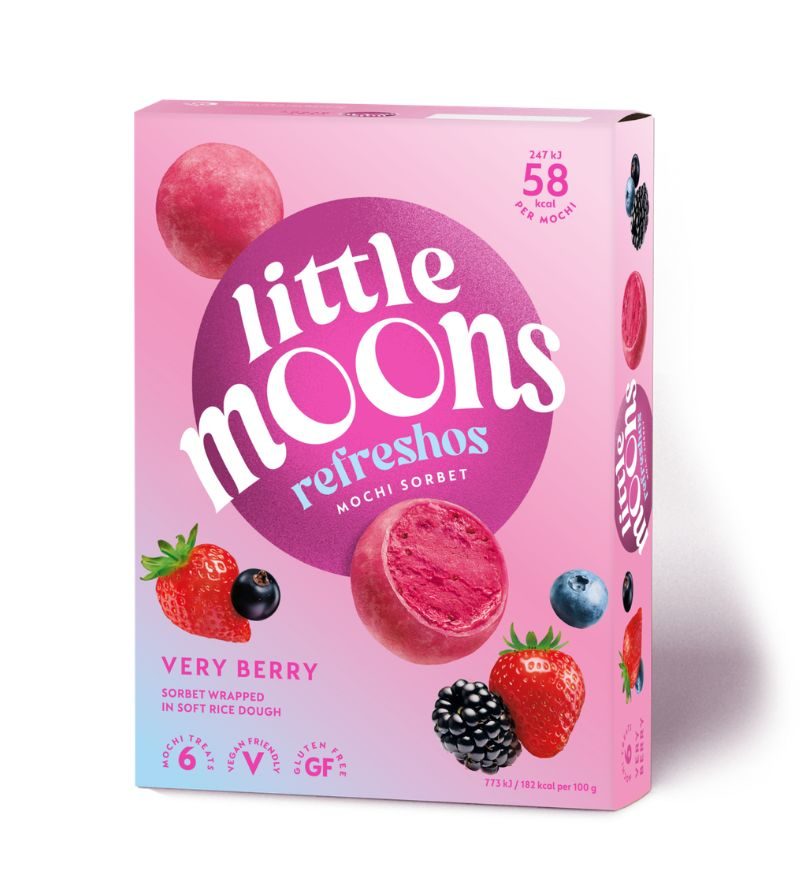 LITTLE MOONS – Mochi Gelato Very Berry Sorbet – 192Gr