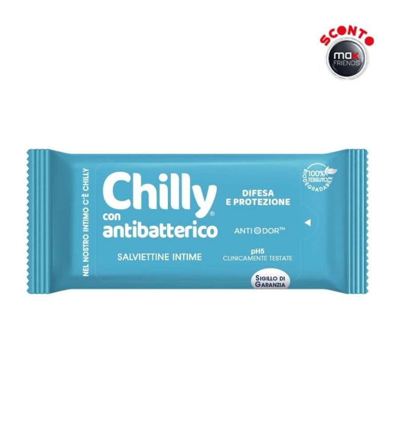 CHILLY – Salviette Intime Antibatteriche – 12Pz